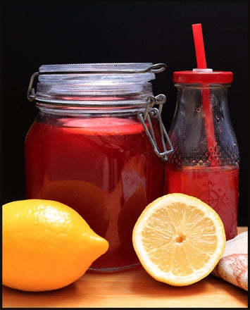 Hibiscus fruit kefir