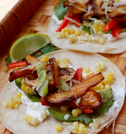 Lobster mushroom tacos