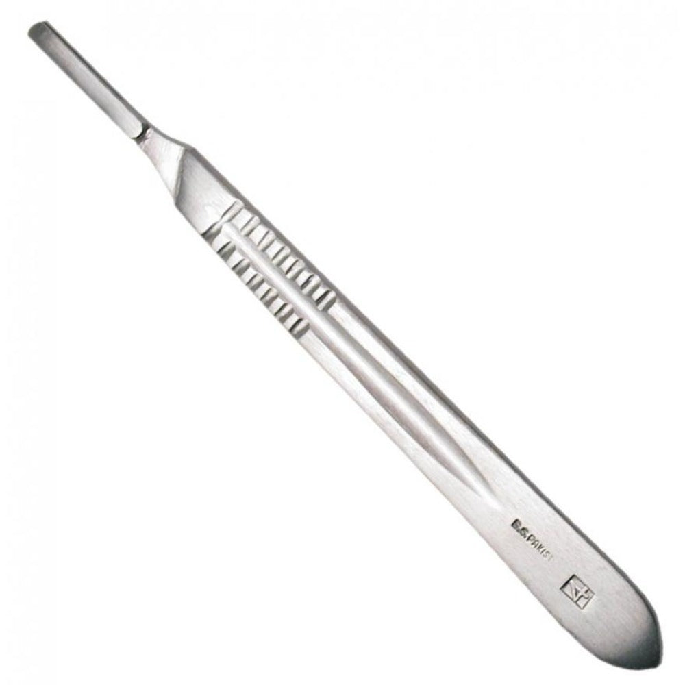 Scalpel handle, #4, stainless steel