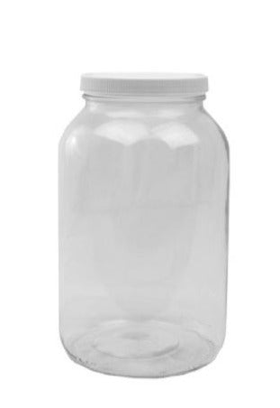 Wide-Mouth Glass Jars with Plastic Lid