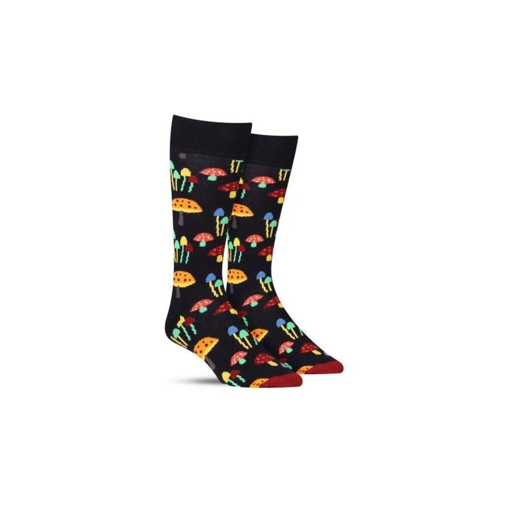 Mushroom-themed socks - Dark blue