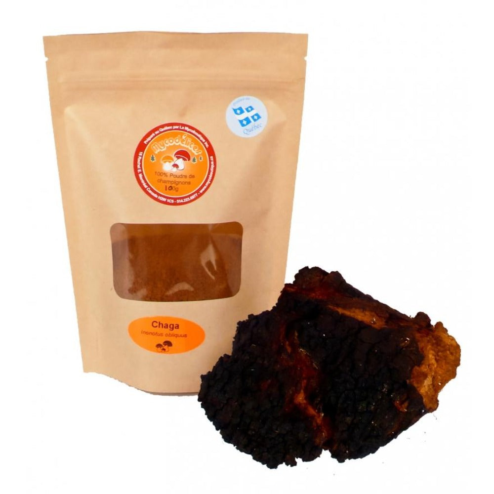 Finely Ground Chaga, wild harvested from Québec 